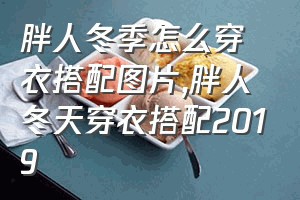 胖人冬季怎么穿衣搭配图片（胖人冬天穿衣搭配2019）