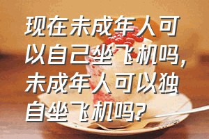 现在未成年人可以自己坐飞机吗（未成年人可以独自坐飞机吗?）