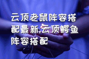 云顶老鼠阵容搭配最新（云顶鳄鱼阵容搭配）