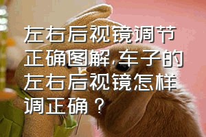 左右后视镜调节正确图解（车子的左右后视镜怎样调正确？）