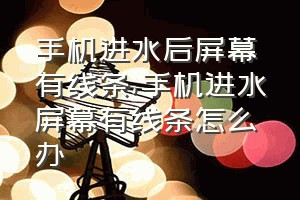 手机进水后屏幕有线条（手机进水屏幕有线条怎么办）