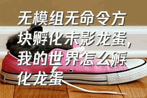 无模组无命令方块孵化末影龙蛋（我的世界怎么孵化龙蛋）