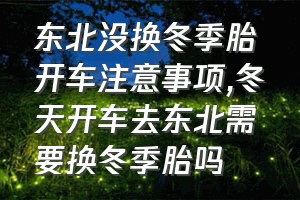 东北没换冬季胎开车注意事项（冬天开车去东北需要换冬季胎吗）