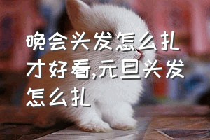 晚会头发怎么扎才好看（元旦头发怎么扎）