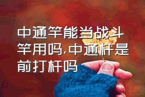 中通竿能当战斗竿用吗（中通杆是前打杆吗）